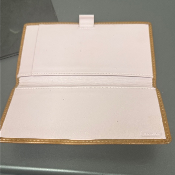 Coach Caramel Leather Checkbook Wallet - Picture 6 of 7